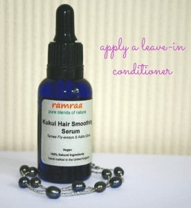 apply a leave-in conditioner