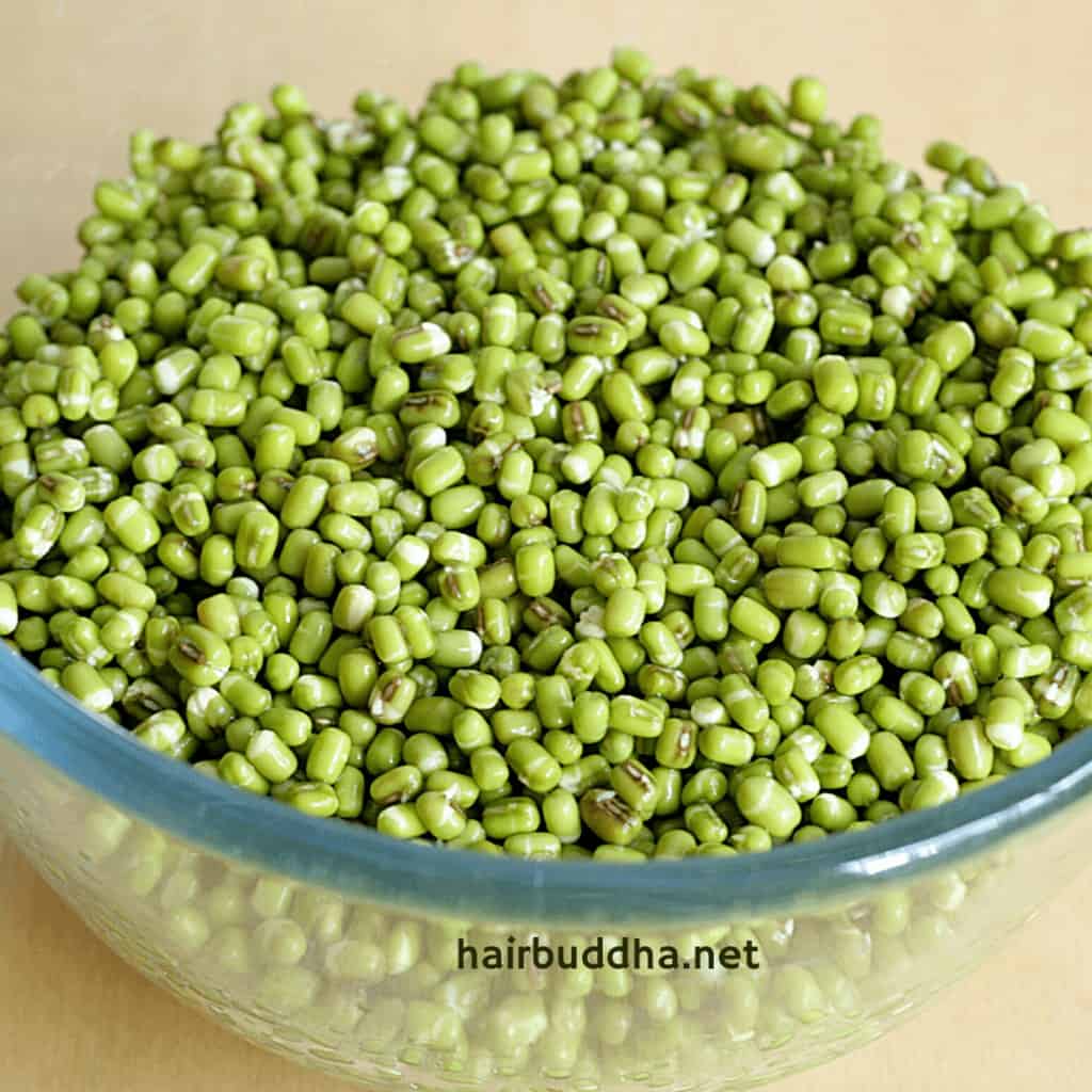 mung beans soaked for 24 hours
